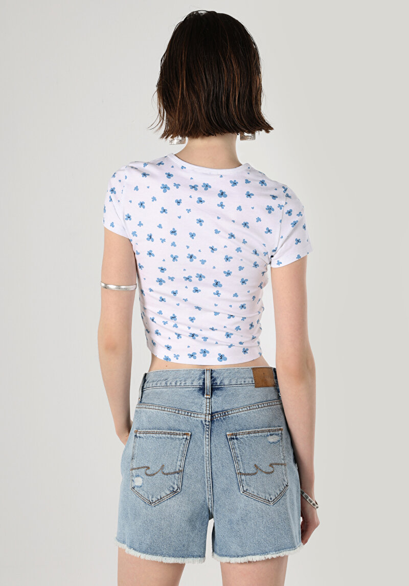 Показати інформацію про Футболка З Коротким Рукавом Жіноча Біла  Cl1063244