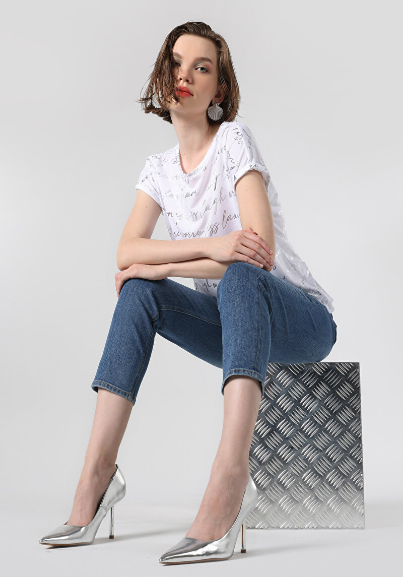 Зображення Футболка З Коротким Рукавом Жіноча Біла  Cl1063317