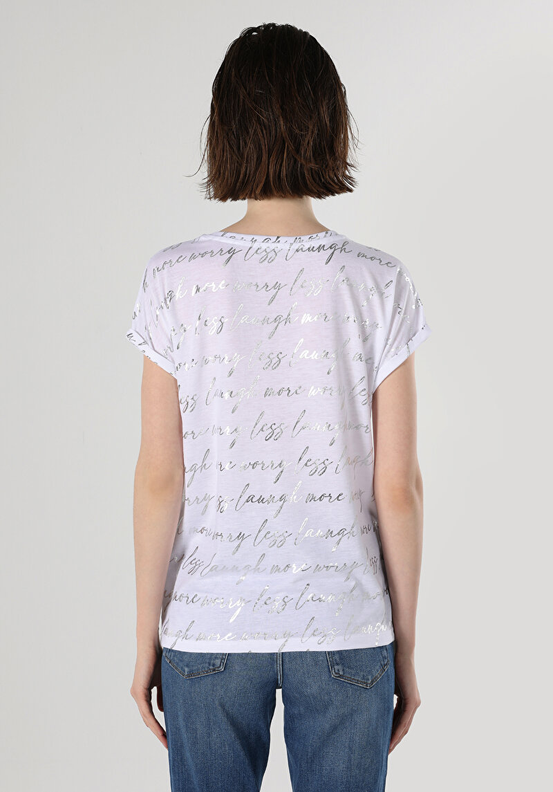 Показати інформацію про Футболка З Коротким Рукавом Жіноча Біла  Cl1063317