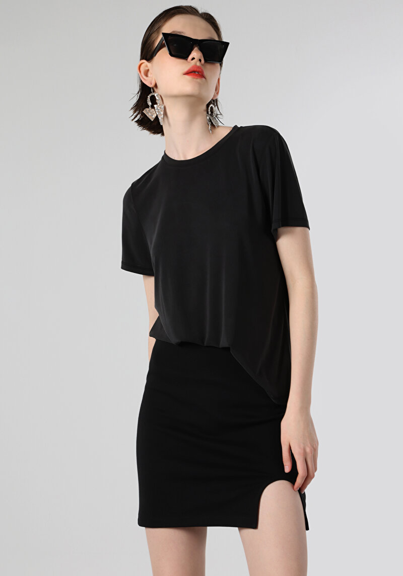 Зображення Футболка З Коротким Рукавом Жіноча Чорна  Cl1063418