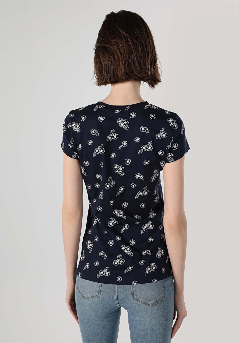 Показати інформацію про Футболка З Коротким Рукавом Жіноча Синя  Cl1063446