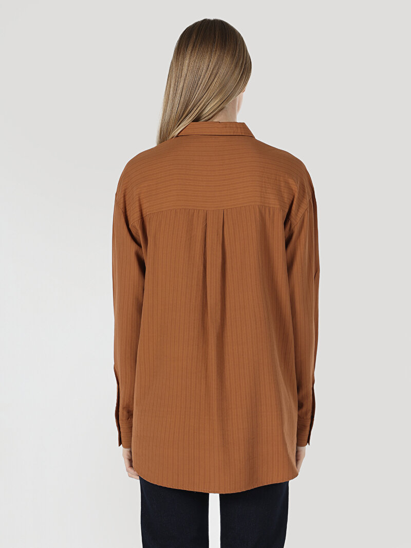 Зображення Сорочка З Довгим Рукавом Жіноча Помаранчева Cl1063168