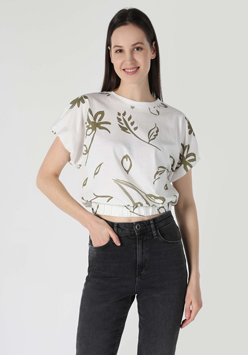 Показати інформацію про Футболка З Коротким Рукавом Жіноча Біла  Cl1063813