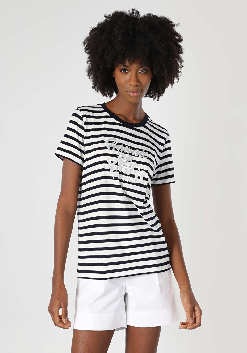 Показати інформацію про Футболка З Коротким Рукавом Жіноча Синя  Cl1062569