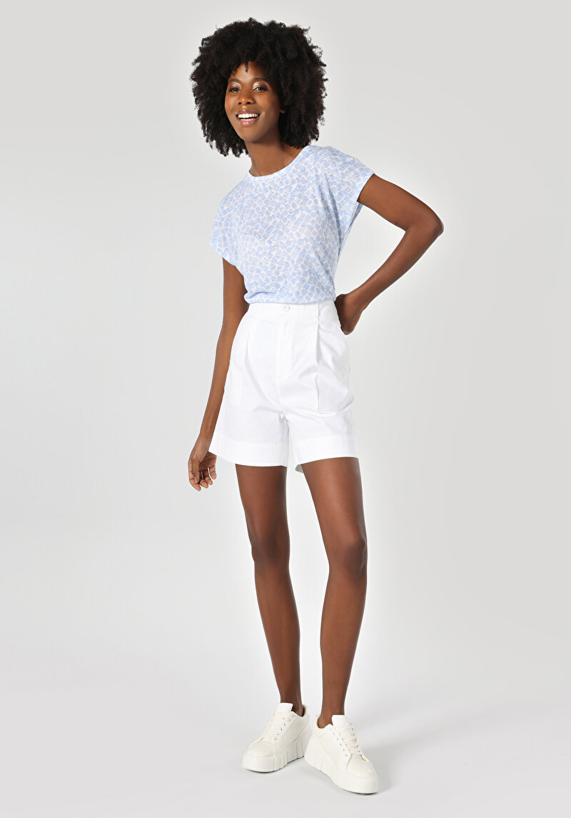 Зображення Футболка З Коротким Рукавом Жіноча Блакитна  Cl1063261