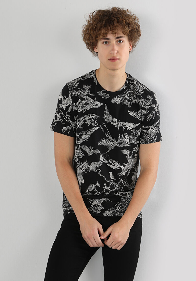 Зображення Футболка З Коротким Рукавом Чоловіча Чорна  Cl1061147