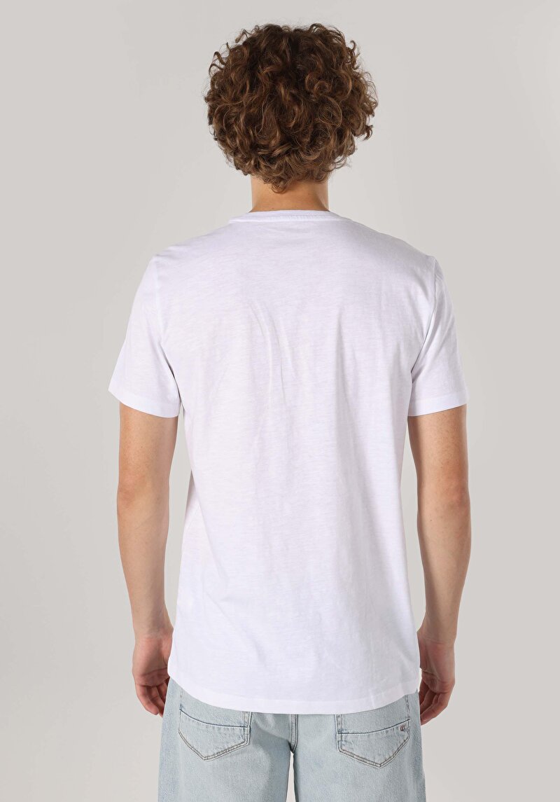 Показати інформацію про Футболка З Коротким Рукавом Чоловіча Біла  Cl1062489