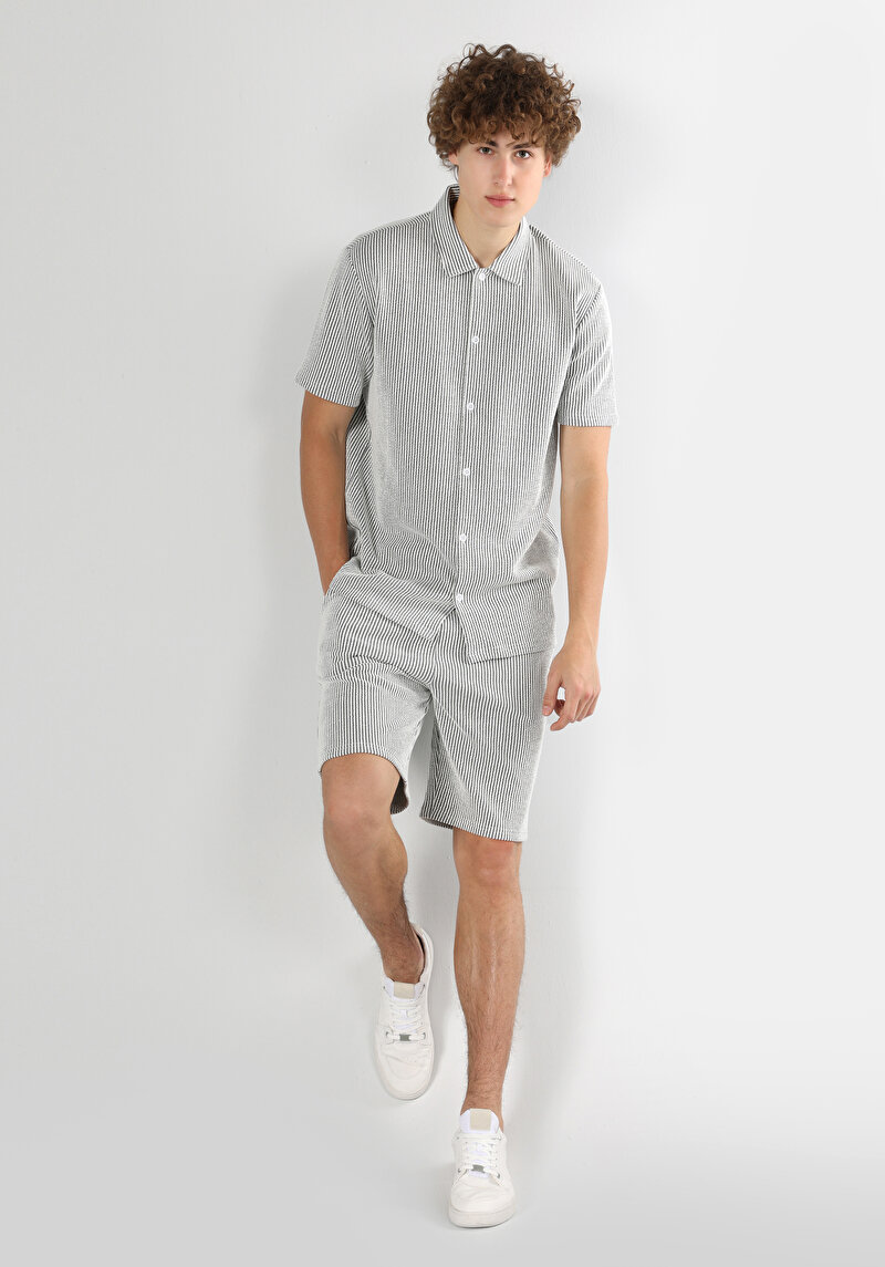 Зображення Поло З Коротким Рукавом Чоловіче Сіре  Cl1062789