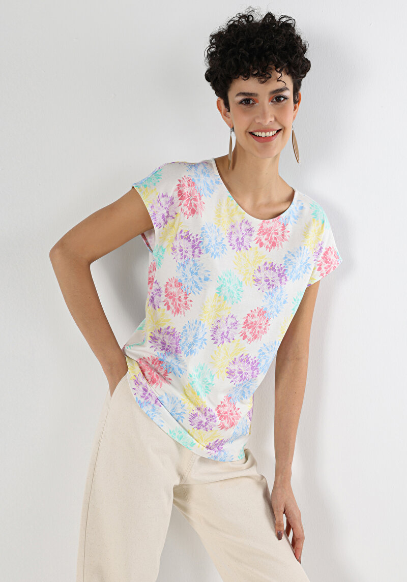 Показати інформацію про Футболка З Коротким Рукавом Жіноча Мультіколор  Cl1063295