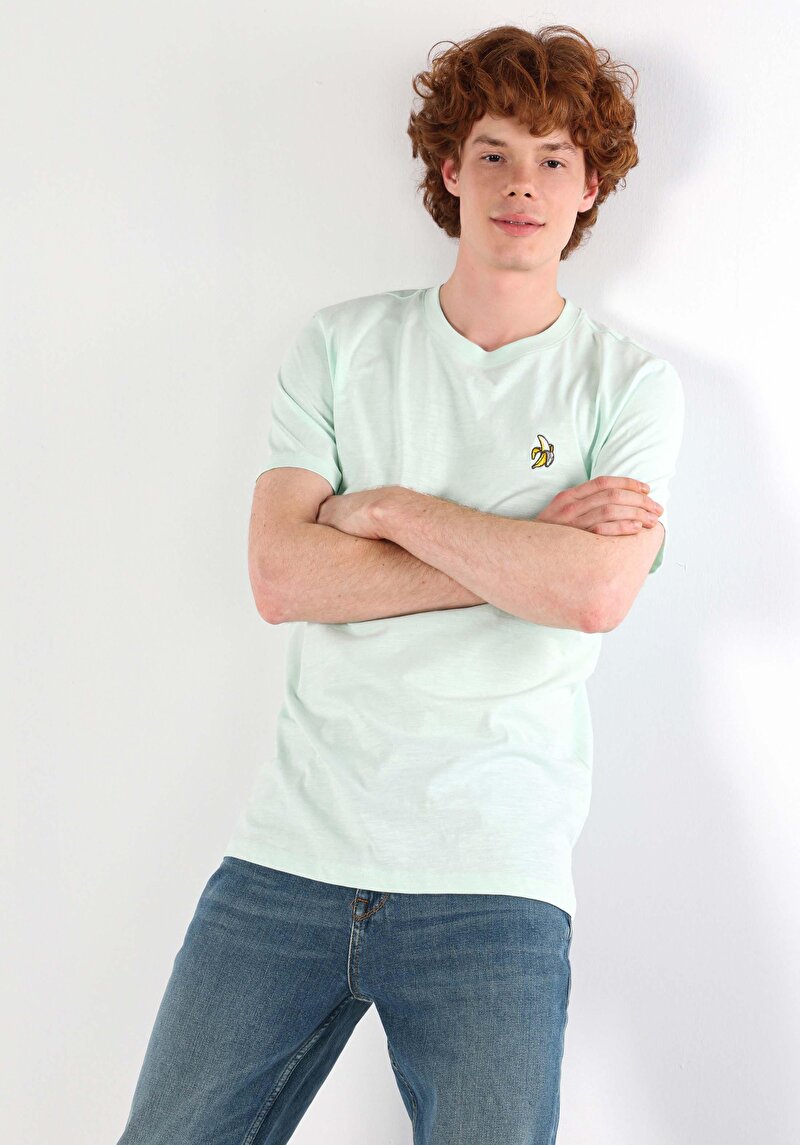 Зображення Футболка З Коротким Рукавом Чоловіча Зелена  Cl1064287