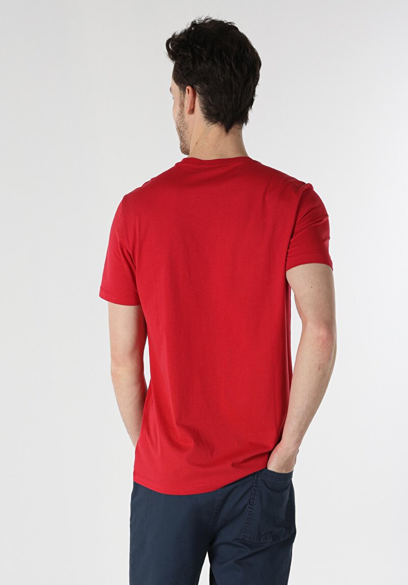 Показати інформацію про Футболка З Коротким Рукавом Чоловіча Червона  Cl1058133