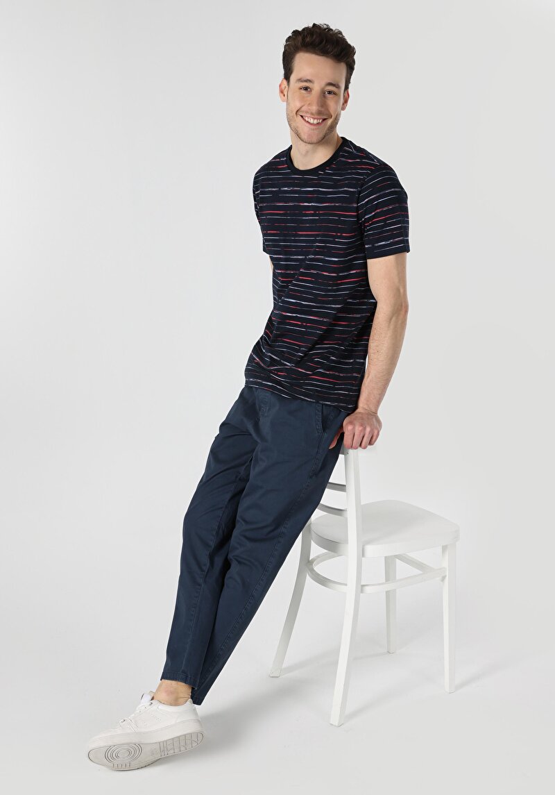 Зображення Футболка З Коротким Рукавом Чоловіча Синя  Cl1062877