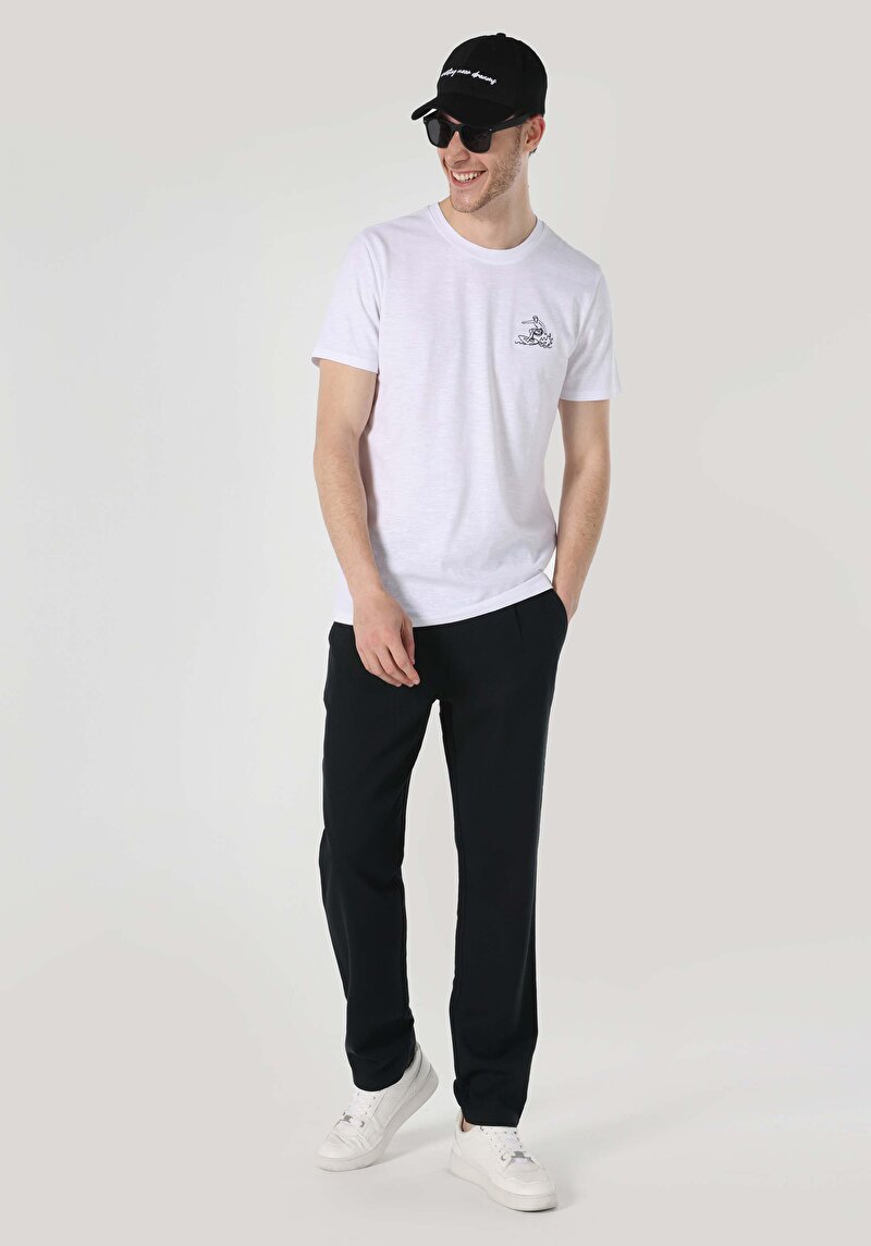 Показати інформацію про Футболка З Коротким Рукавом Чоловіча Біла  Cl1062740