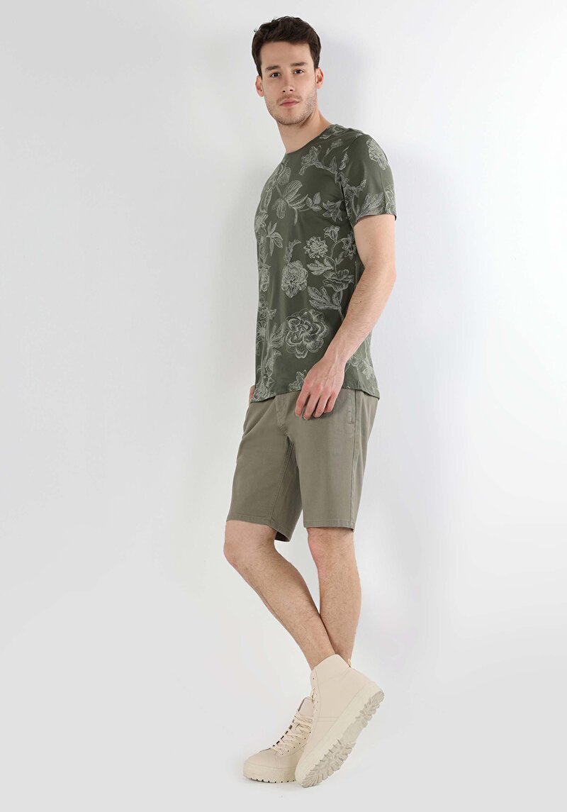 Зображення Футболка З Коротким Рукавом Чоловіча Зелена  Cl1062710