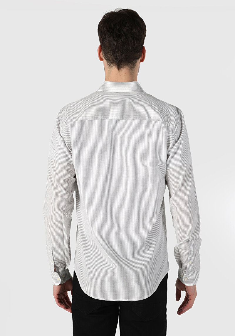 Показати інформацію про Сорочка З Довгим Рукавом Чоловіча Сіра  Cl1062882