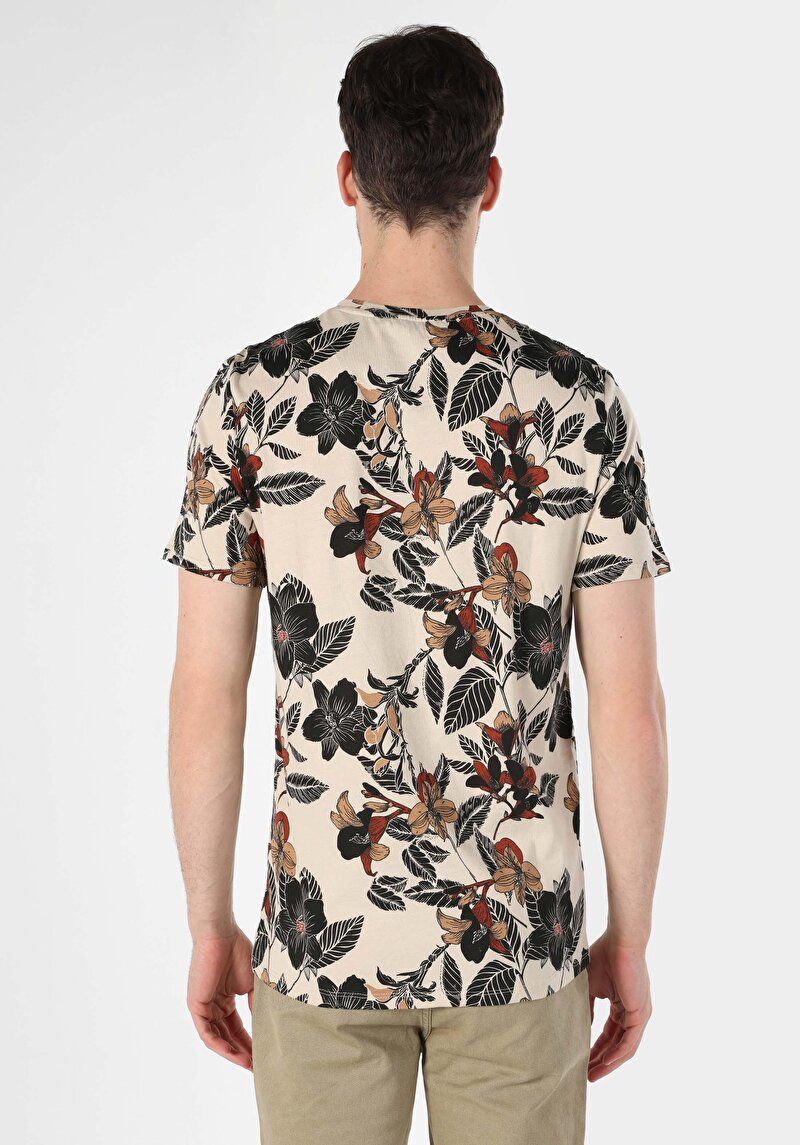 Показати інформацію про Футболка З Коротким Рукавом Чоловіча Бежева  Cl1064112