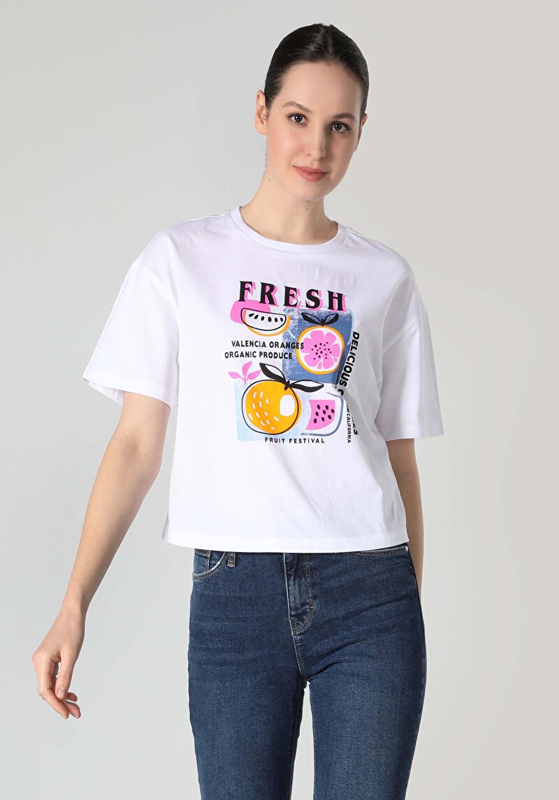 Зображення Футболка З Коротким Рукавом Жіноча Біла  Cl1062549