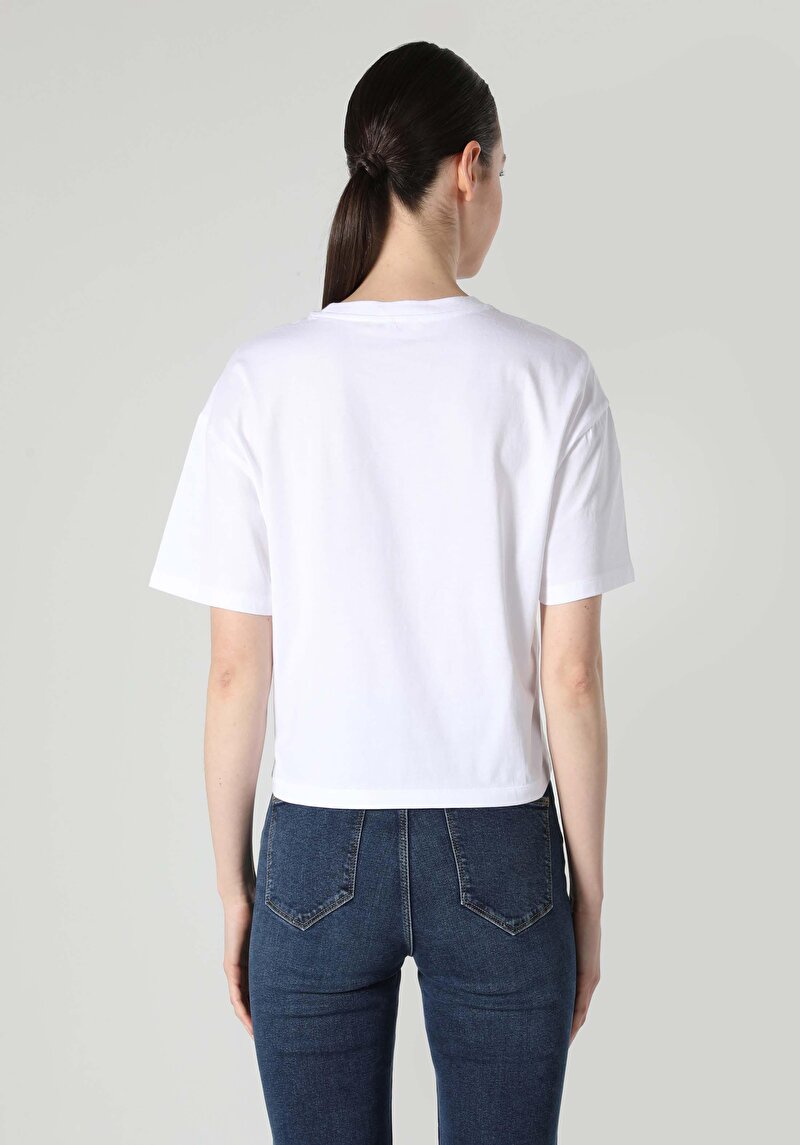 Показати інформацію про Футболка З Коротким Рукавом Жіноча Біла  Cl1062549