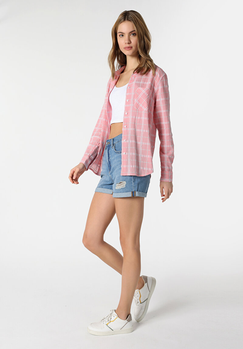 Показати інформацію про Сорочка З Довгим Рукавом Жіноча Рожева  Cl1063172