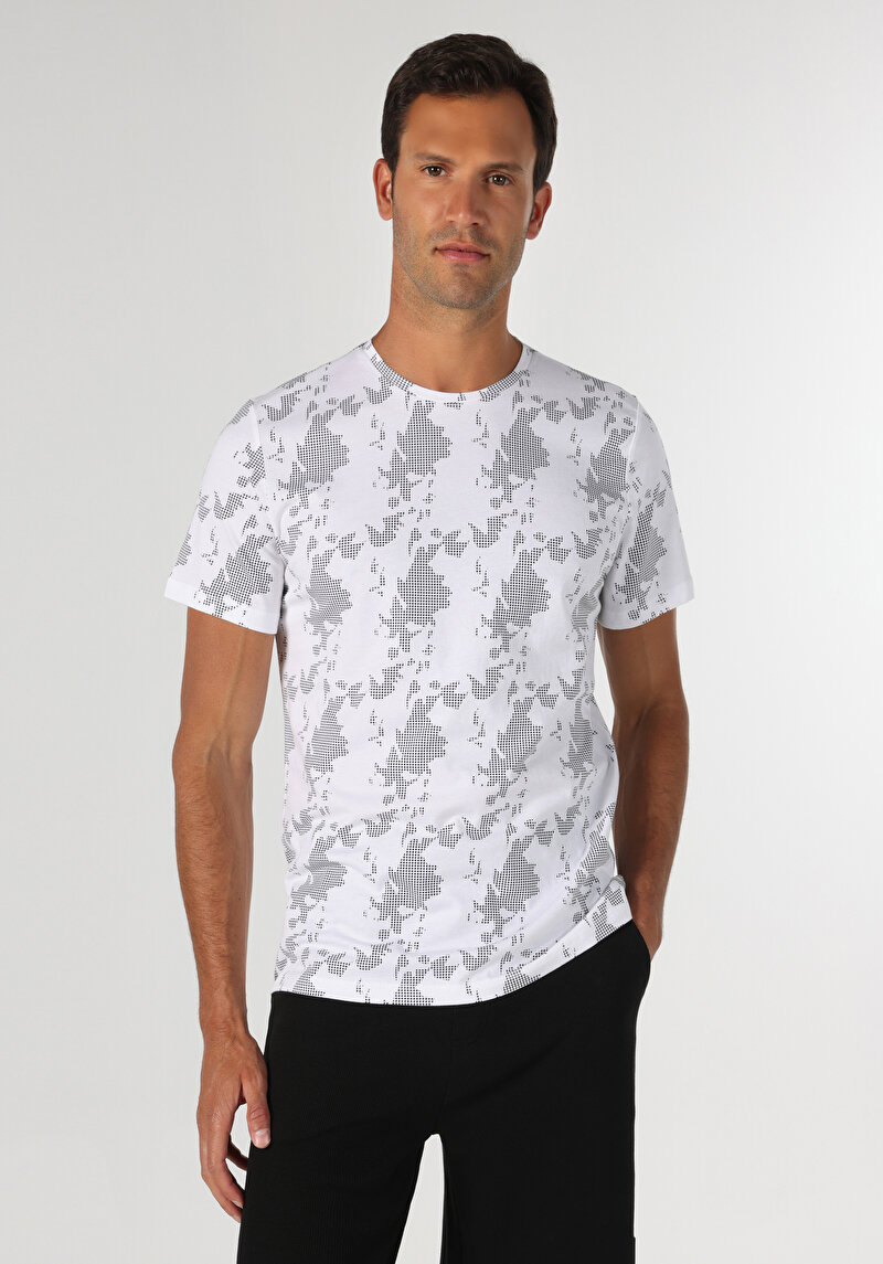 Зображення Футболка З Коротким Рукавом Чоловіча Біла  Cl1064510