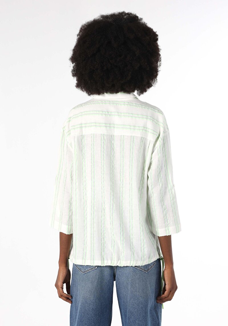 Зображення Сорочка З Довгим Рукавом Жіноча Зелена Cl1063886