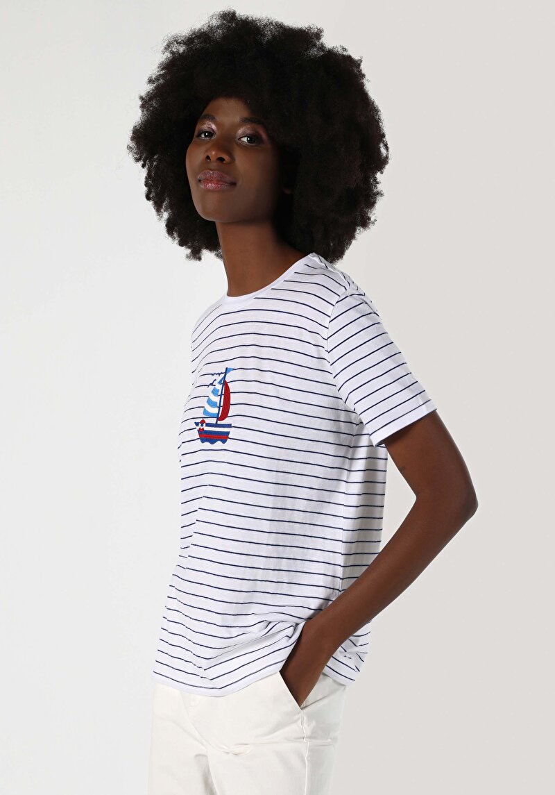 Показати інформацію про Футболка З Коротким Рукавом Жіноча Біла  Cl1064072