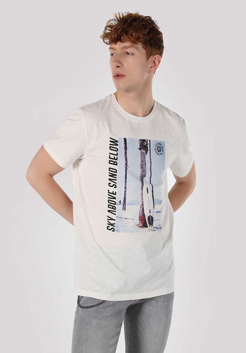 Зображення Футболка З Коротким Рукавом Чоловіча Біла  Cl1062700