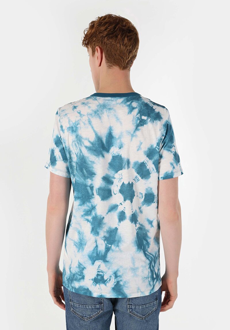 Показати інформацію про Футболка З Коротким Рукавом Чоловіча Блакитна  Cl1064124