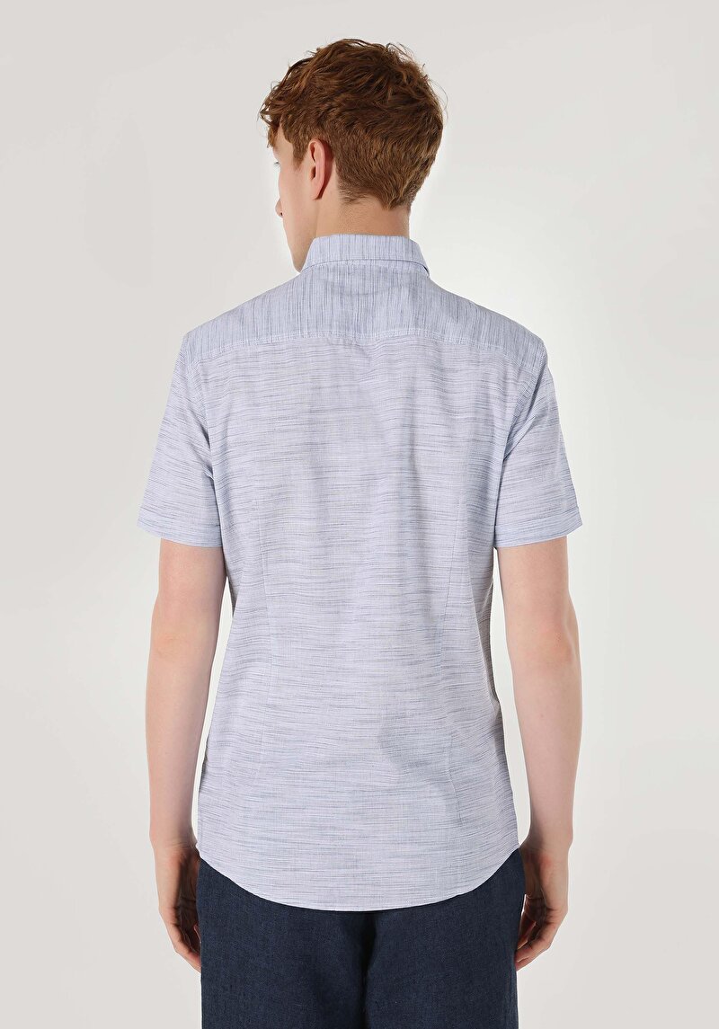 Зображення Сорочка З Коротким Рукавом Чоловіча Блакитна Cl1064174