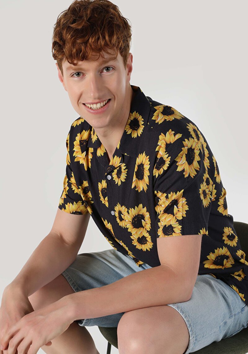 Зображення Сорочка З Коротким Рукавом Чоловіча Сіра Cl1064188