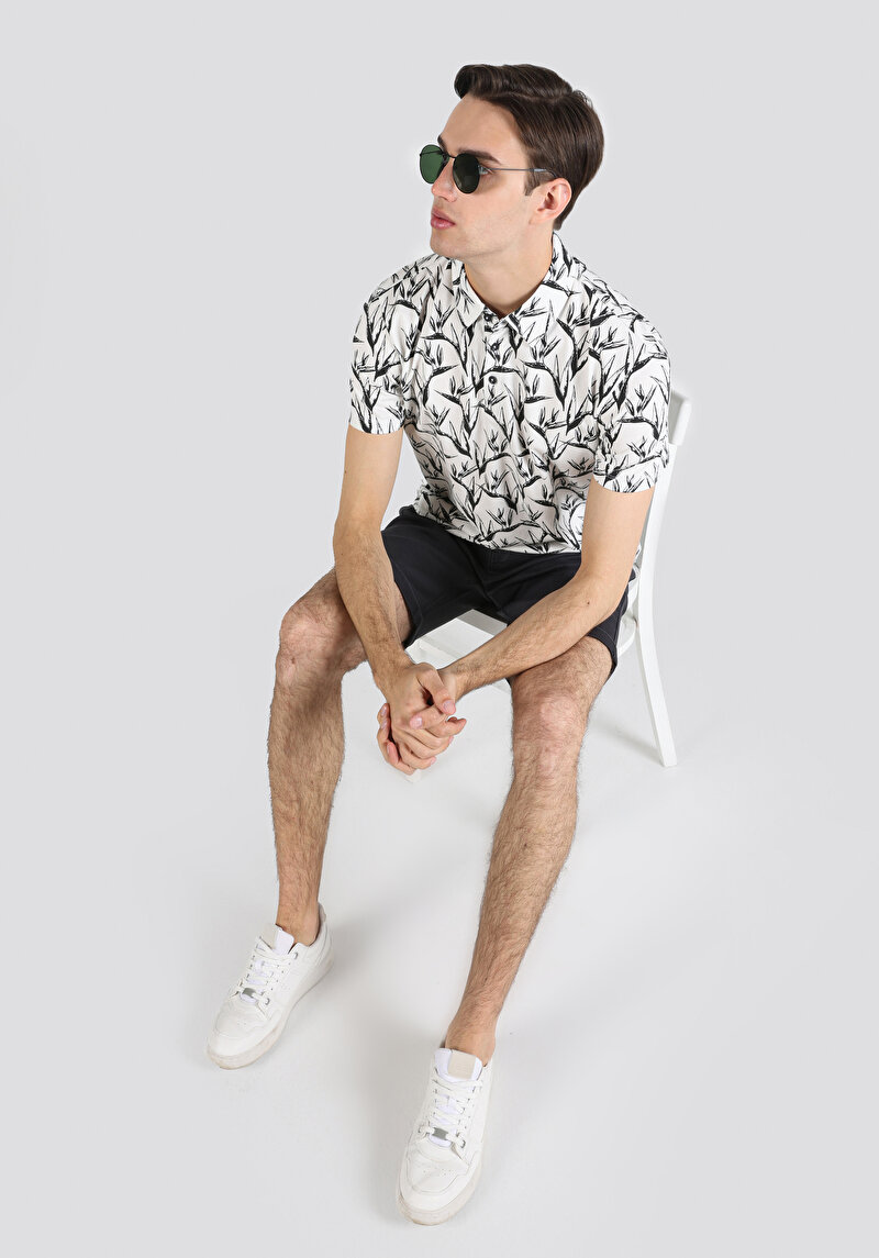 Зображення Поло З Коротким Рукавом Чоловіче Біле Cl1058013