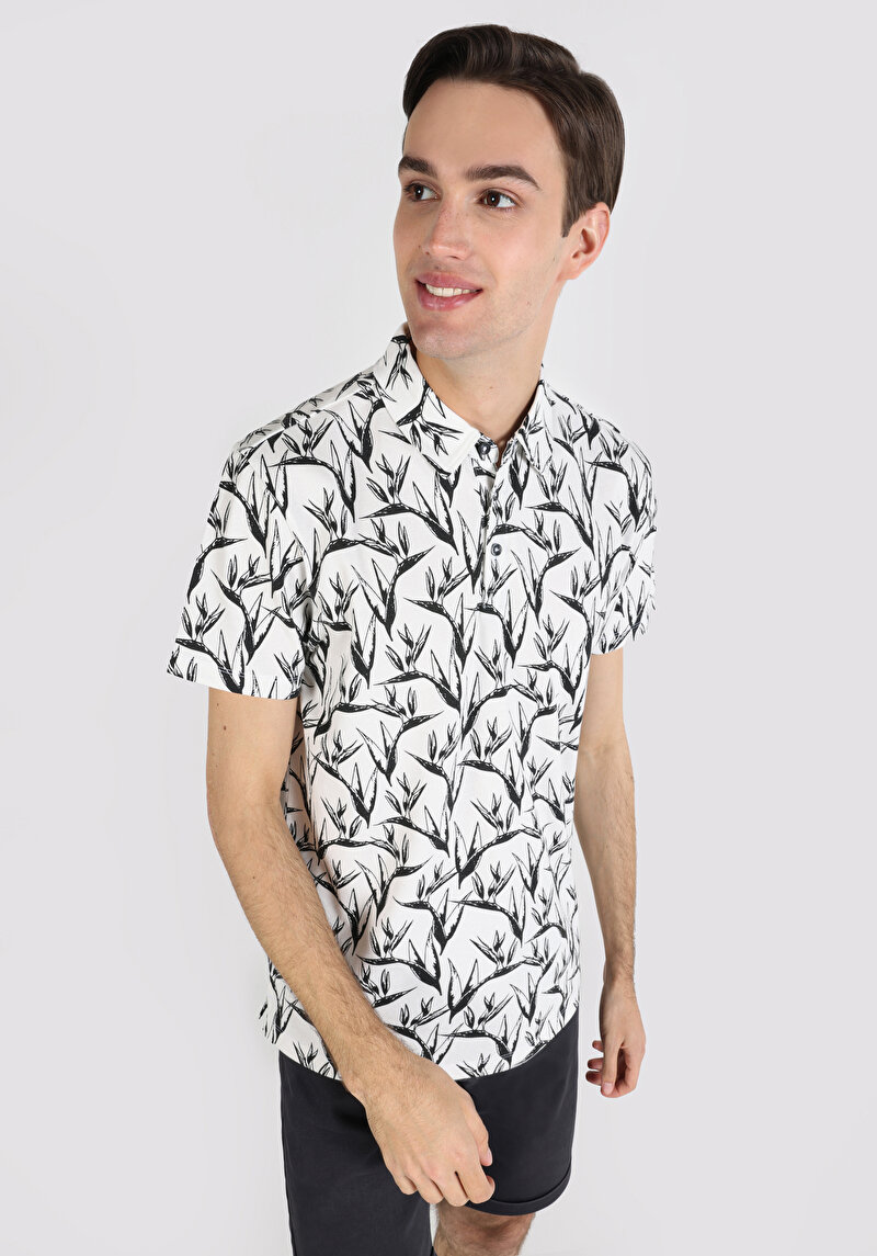 Показати інформацію про Поло З Коротким Рукавом Чоловіче Біле  Cl1058013