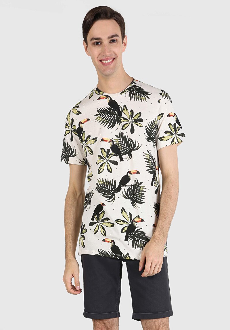 Показати інформацію про Футболка З Коротким Рукавом Чоловіча Біла  Cl1062689