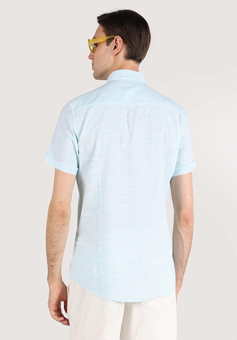 Зображення Сорочка З Коротким Рукавом Чоловіча Зелена Cl1064174