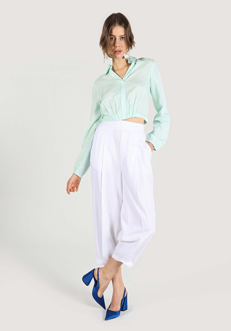 Показати інформацію про Брюки Жіночі Білі  Cl1063926