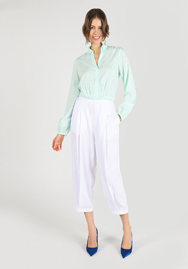 Зображення Сорочка З Довгим Рукавом Жіноча Зелена  Cl1064445