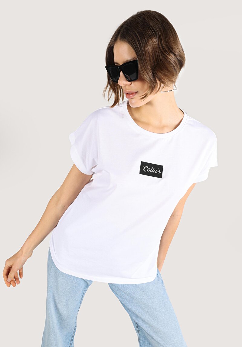 Показати інформацію про Футболка З Коротким Рукавом Жіноча Біла  Cl1067161