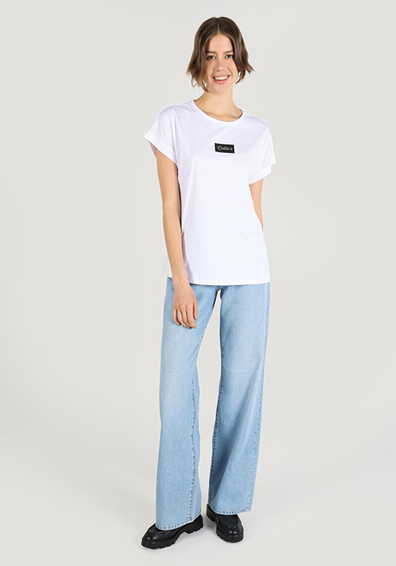 Показати інформацію про Футболка З Коротким Рукавом Жіноча Біла  Cl1067161