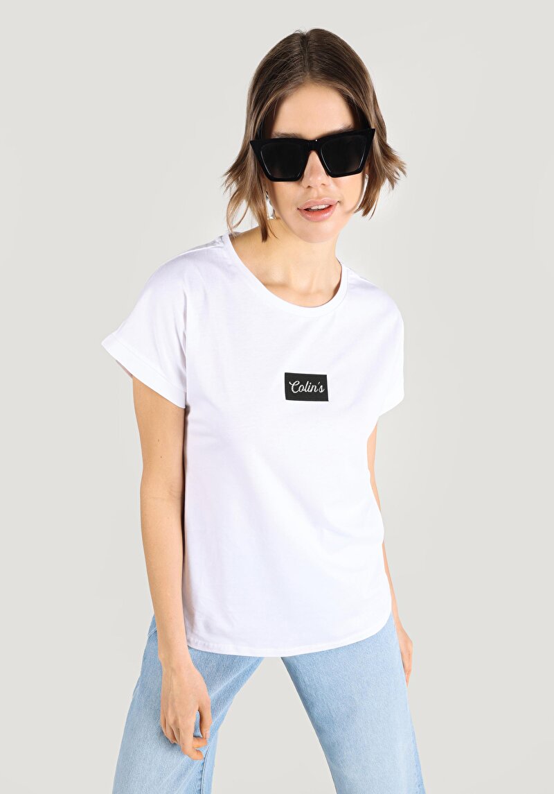 Показати інформацію про Футболка З Коротким Рукавом Жіноча Біла  Cl1067161