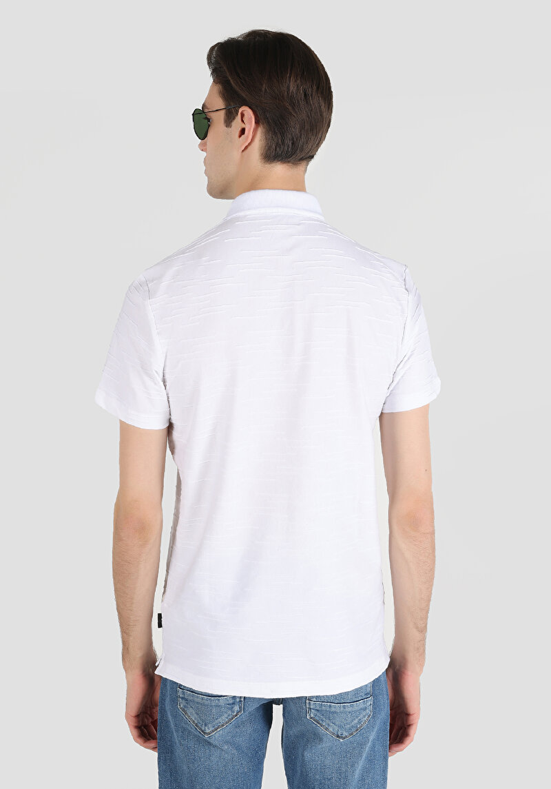 Показати інформацію про Поло З Коротким Рукавом Чоловіче Біле  Cl1043613