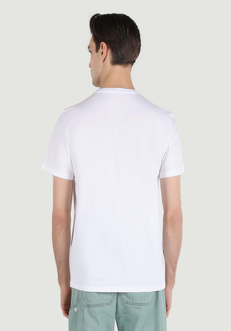 Показати інформацію про Футболка З Коротким Рукавом Чоловіча Біла  Cl1063659