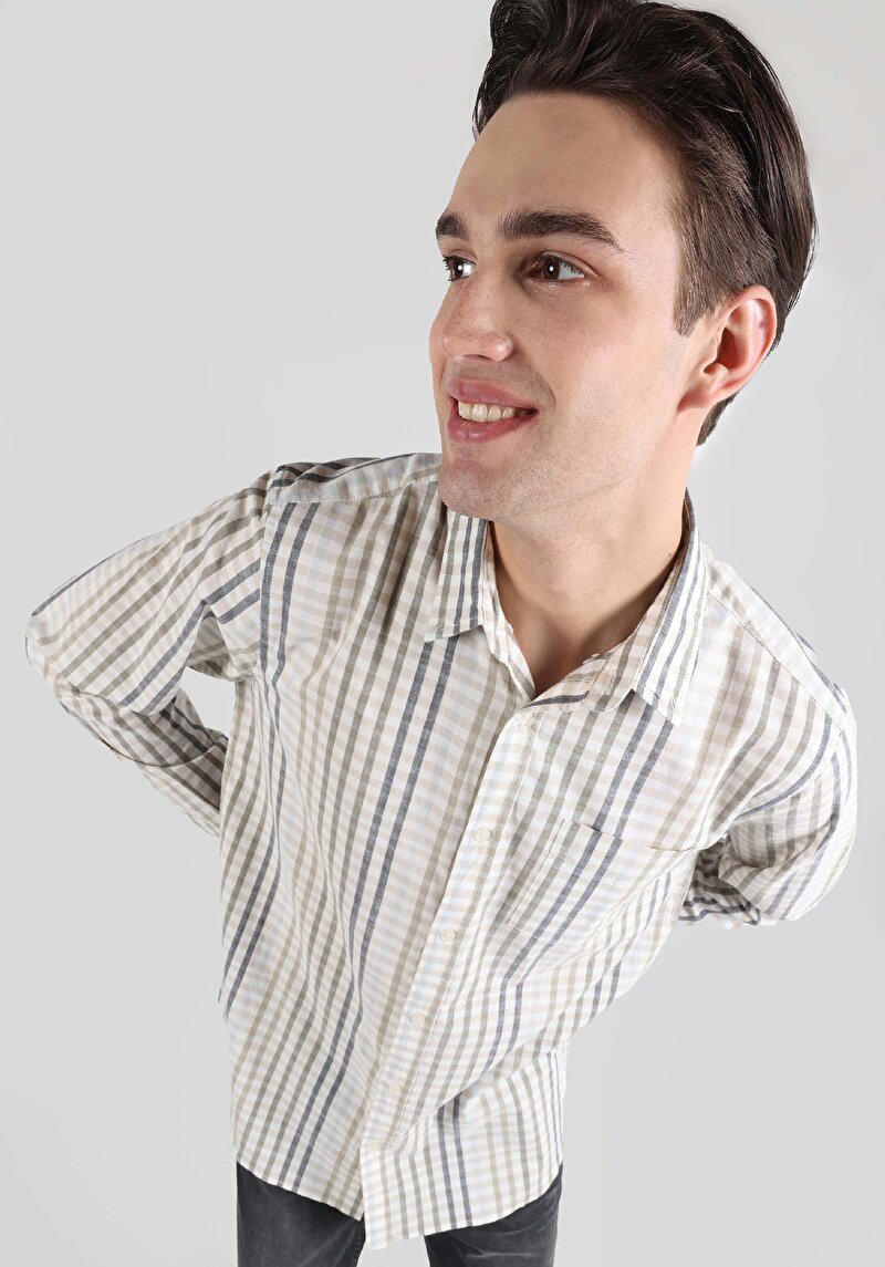 Зображення Сорочка З Довгим Рукавом Чоловіча Зелена Cl1064197