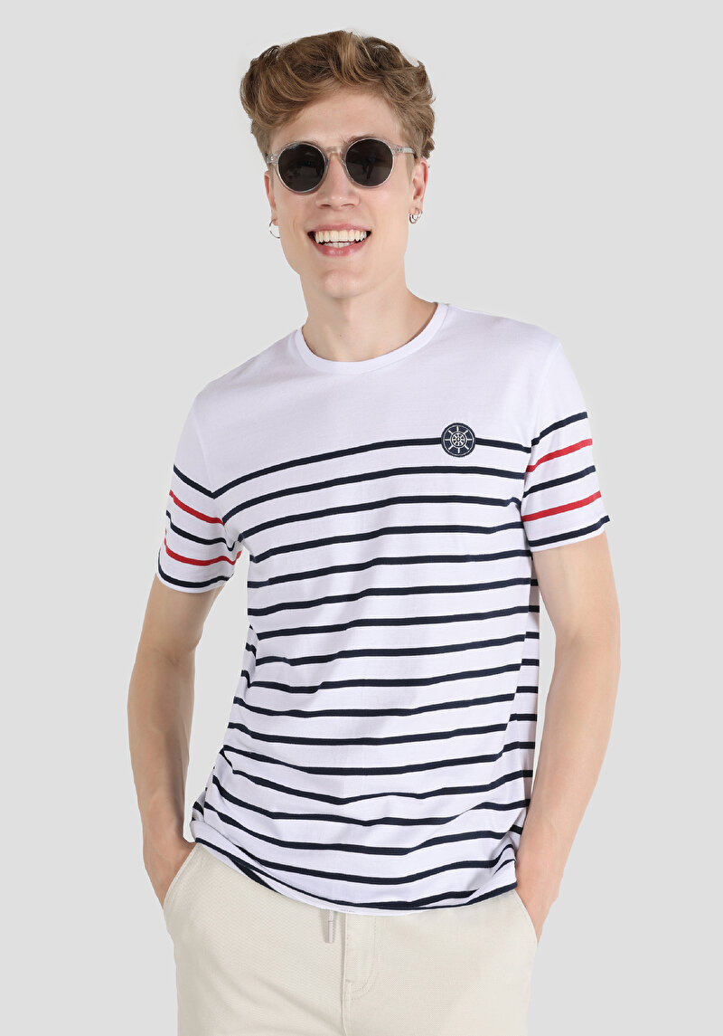 Зображення Футболка З Коротким Рукавом Чоловіча Біла  Cl1061560