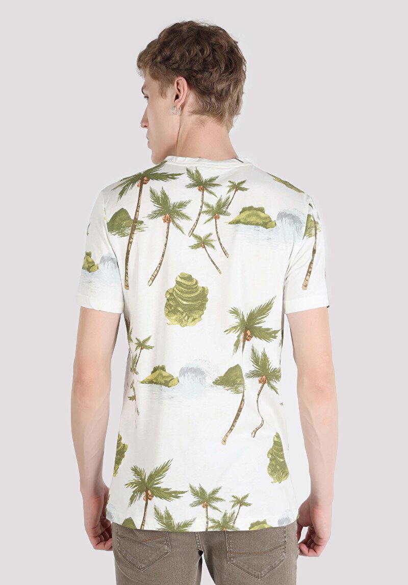 Показати інформацію про Футболка З Коротким Рукавом Чоловіча Бежева  Cl1062658