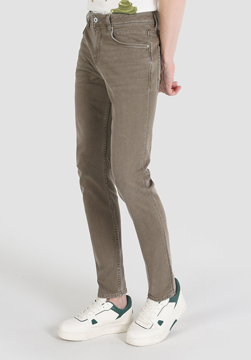 Показати інформацію про 044 Karl Джинси Чоловічі Хакі Прямого Крою Cl1064425