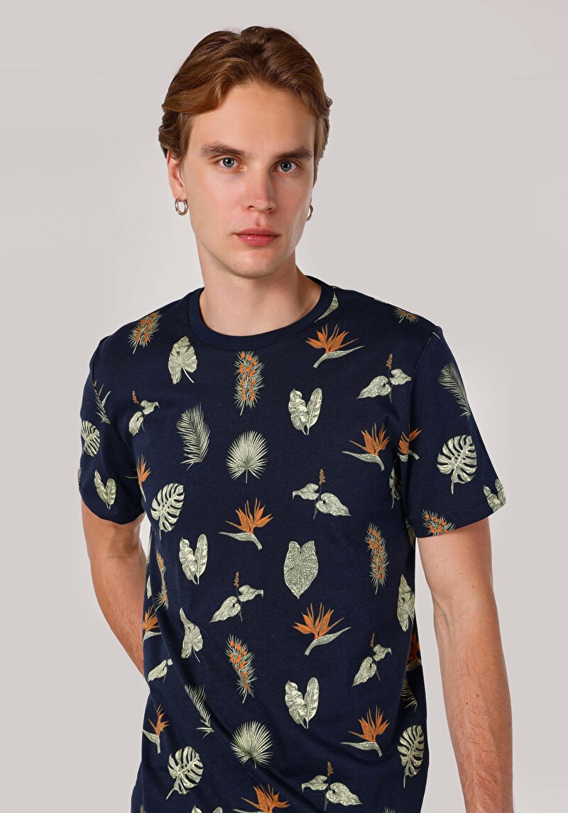 Зображення Футболка З Коротким Рукавом Чоловіча Синя  Cl1062715