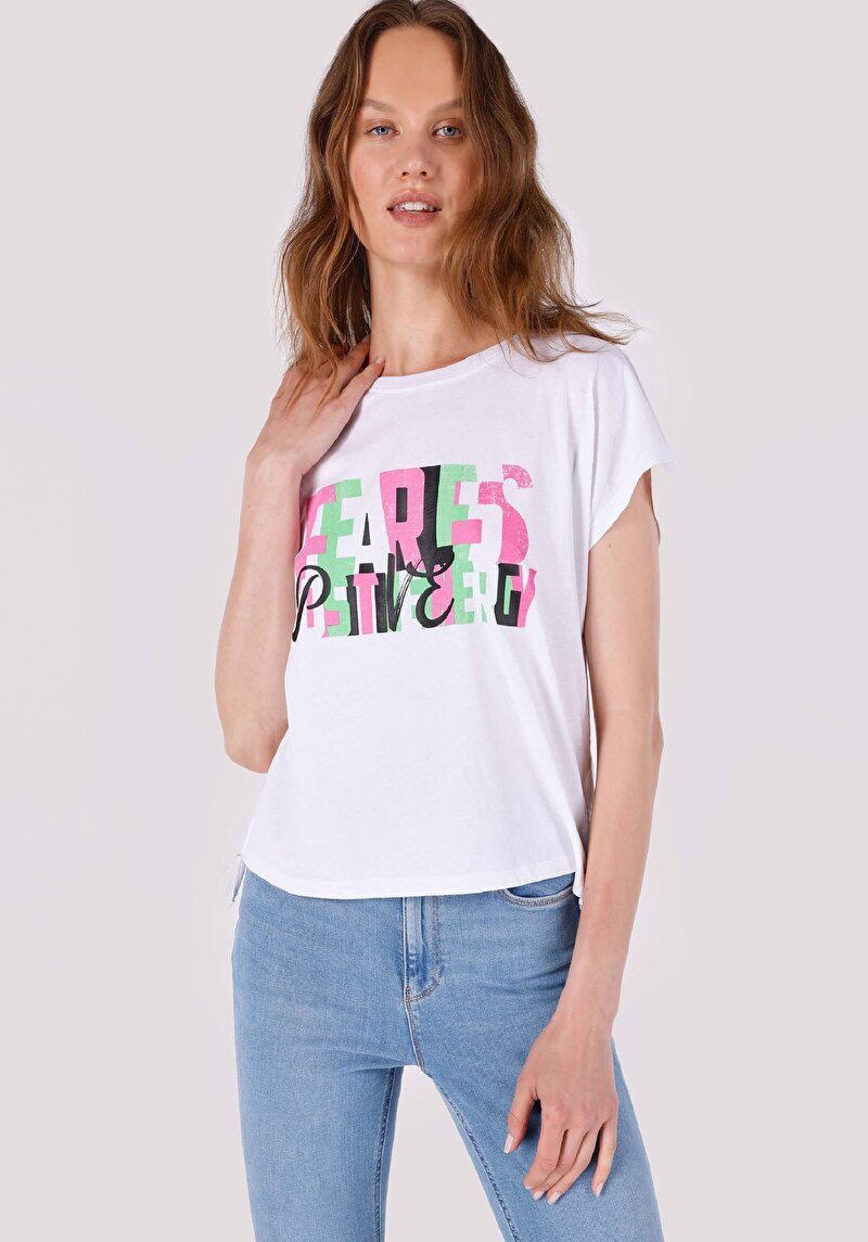 Зображення Футболка З Коротким Рукавом Жіноча Біла  Cl1064000