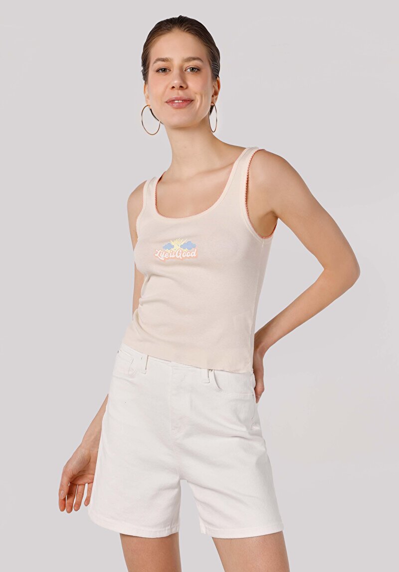 Зображення Майка Жіноча Бежева  Cl1063758