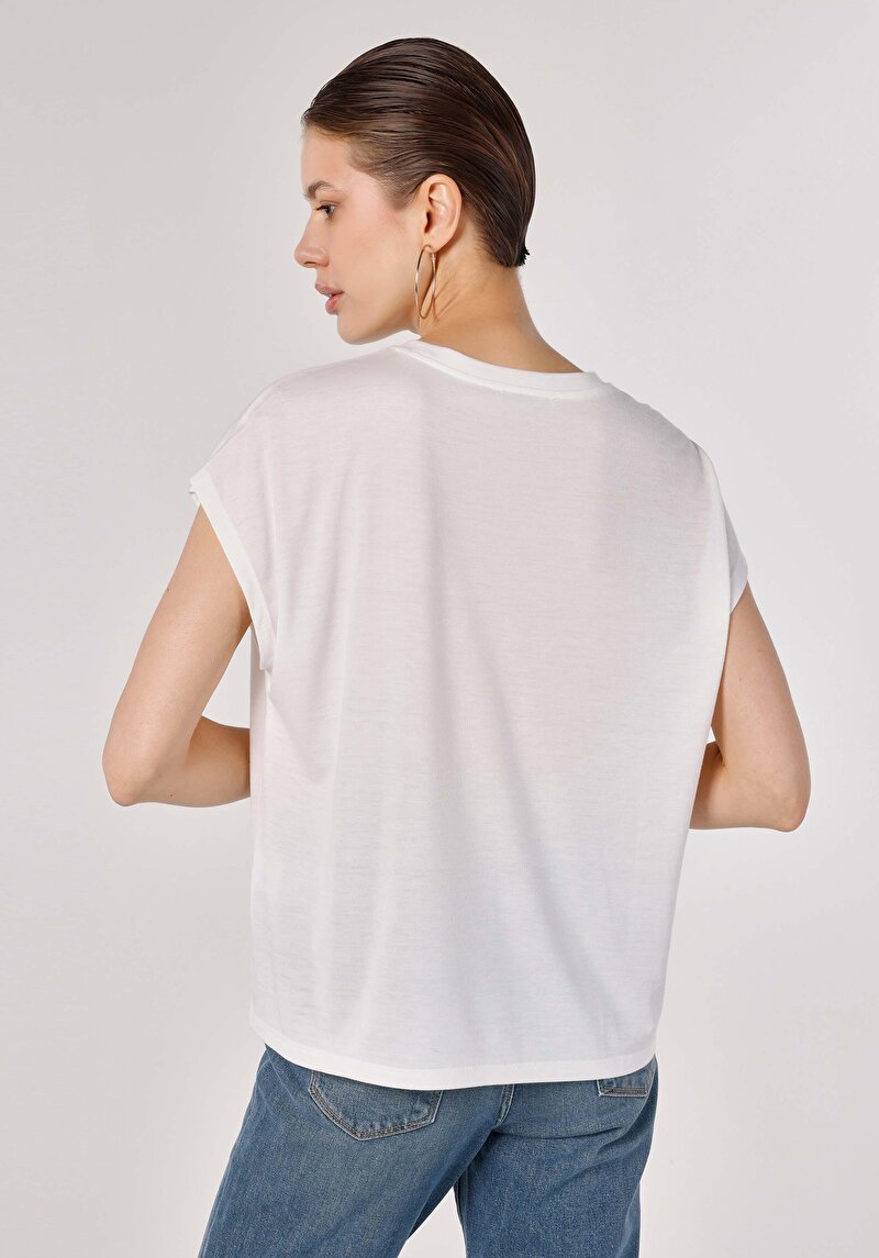 Показати інформацію про Футболка З Коротким Рукавом Жіноча Біла  Cl1064069