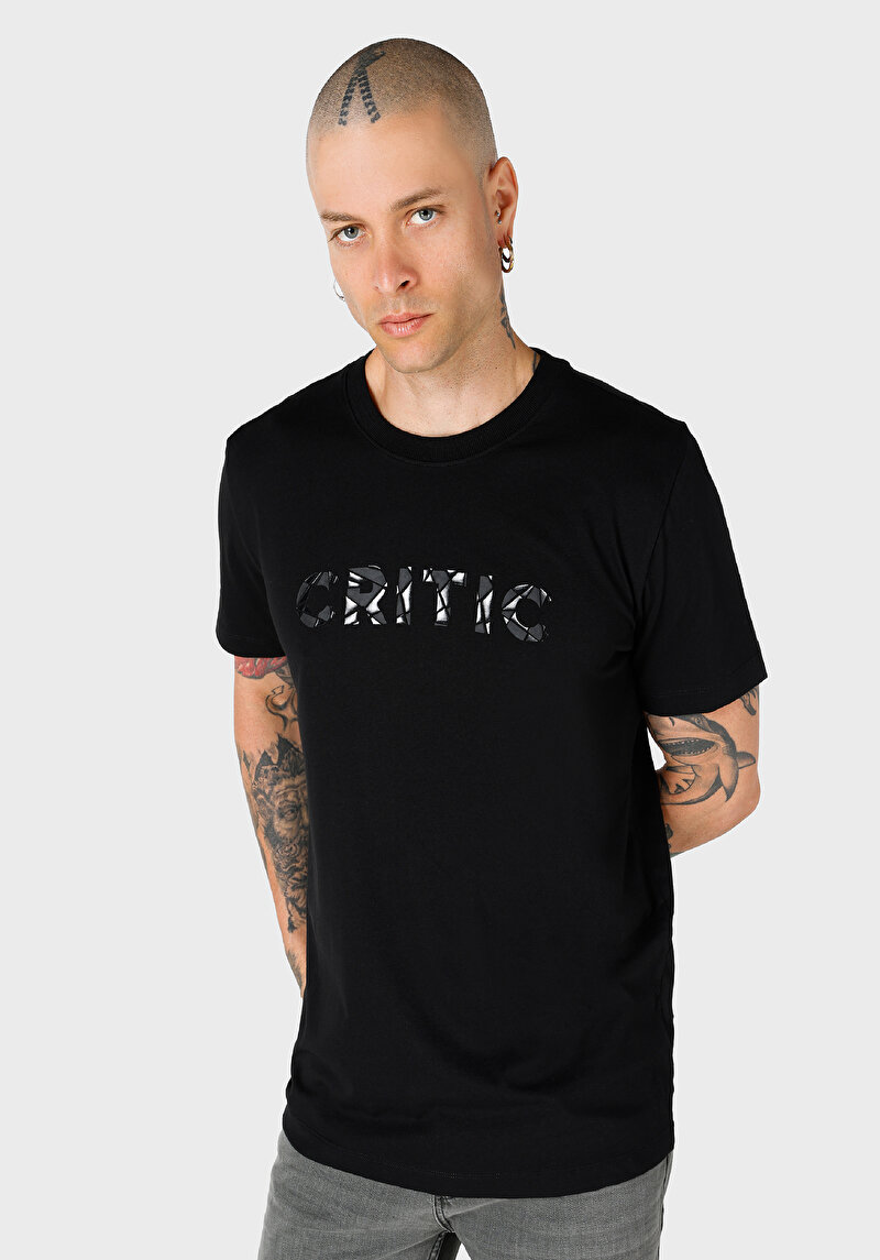 Зображення Футболка З Коротким Рукавом Чоловіча Чорна  Cl1064725